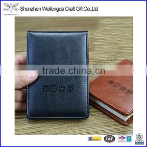 Fashion Business Hot Sale Embossed Custom Leather Notepad Holder thumbnail-1