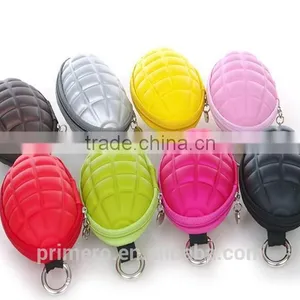 Populared Grenade Shaped Style Hand Zippered Case Coin Pouch Bag Purse Key Wallet thumbnail-4
