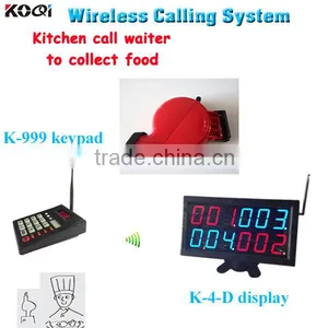 Queue Management System Wireless Keyboard Wireless Waiter Call System For Kitchen Call Waiter thumbnail-1