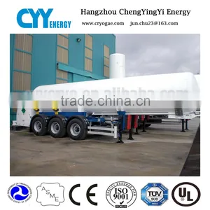 20cbm Light Fuel Oil Oxygen Nitrogen Argon Co2 Cryogenic Liquid Tank Semi-trailer thumbnail-1