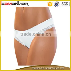 Women Nylon Underwear Thong Pure Colors Lady Sexy Hipster Panties thumbnail-5