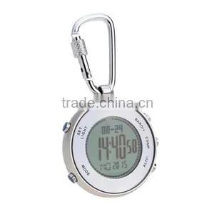 Hiking Climbing Military Compass Watch For Men Women Digital Pocket Watch With Carabiner Hook Altimeter Barometer Relogio thumbnail-2