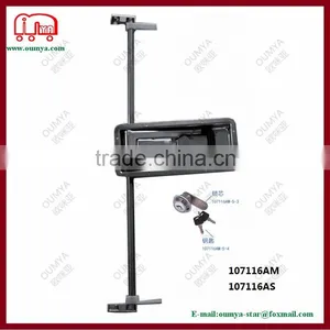 Truck Rear Door Paddle Lock, Reccessed Instal, 304 Stainless Steel Material 107116AM 107116AS thumbnail-1