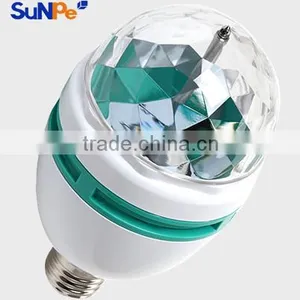Low Price Factory Party Disco DJ Bar Decoration RGB Crystal Magic Ball Stage Lights Led Rotating Bulb Lamp Quality Choice thumbnail-2