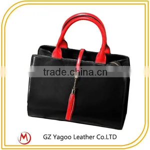 Fashion High Quality Big Simple Smooth Black Felt Tote Bag Supplier thumbnail-1