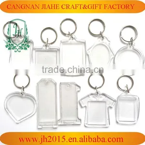 Free Gift Acrylic Keychain Oval Acrylic Key Ring Logo Insert Photo Frame thumbnail-3