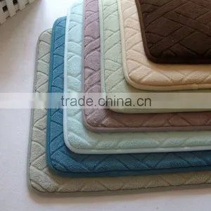 Green Color Memory Foam Prayer Mat for Wholesale/Memory Foam Bath Mat_ Qinyi thumbnail-1