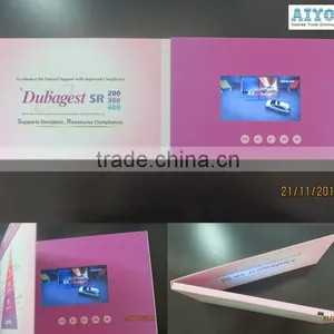5 Inch LCD Advertising Video Card Booklet Tft Screen Video Greeting Card thumbnail-2