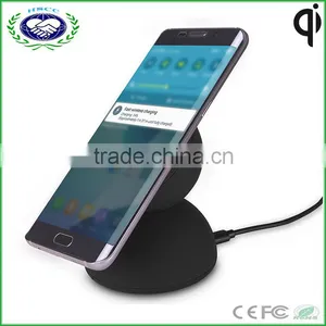 2016 New Arrived QI Charger Fast Wireless Charger for Samsung Note5 S6 Edge S7 thumbnail-1