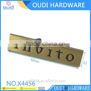 Washable Metal Garment Label High Quality Zicn Alloy Logo For Bag thumbnail-2