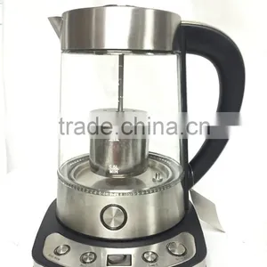 360 Degree Rotation Glass Tea Kettle With S/S Tea Filter thumbnail-4