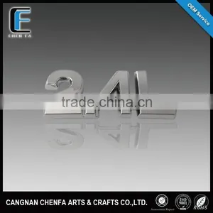 Custom 3D Outdoor ABS Plastic Car Chrome Badge Emblem Auto Chrome Letter Sticker thumbnail-1