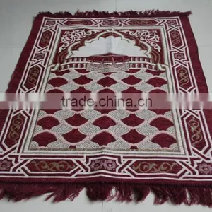 High Quality Prayer Carpet Rugs BT-227 Polyester Muslim Carpet thumbnail-5