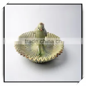Creative Ceramic Ring Dish With Small Bird for Fruit thumbnail-1