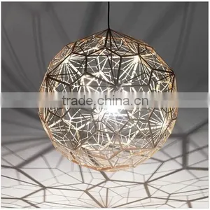 ST-5340B Sunbelt D300mm Gold Laser Carving Ball Lamp,stainless Steel Lamp,,stainless Steel Lamp Shade,gold Ball Pendant Lamp. thumbnail-3