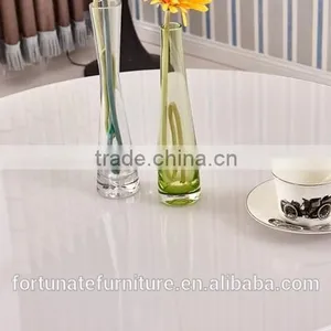 White 10 mm Tempered Glass Guesthouse Dining Table Quality Choice thumbnail-2