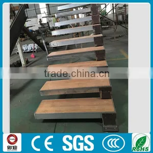 Indoor Wood Floating Stairs in Aluminum ---YUDI thumbnail-1