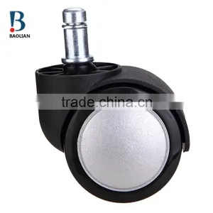 2016 Hot-sale Special Waterproof 2"white Painting Nylon Plastic PU Rubber Coating Caster for Office Chair thumbnail-6