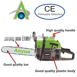 Good Quality 4500 Gasoline Chain Saw,45cc New Model Petrol Saw thumbnail-1