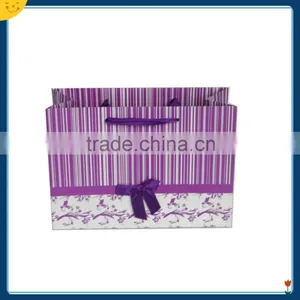 Purple Luxurious Ivory Board Shopping Paper Bag thumbnail-2