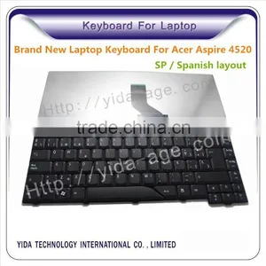 Replace Spanish Layout Laptop Keyboard For Acer As 4520 Black Color Quality Choice thumbnail-1