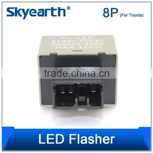 Factory Promotion 12V Car LED Flasher Raly, LED Warning Canceller Auto Parts For Toyota LED Flasher 8P thumbnail-6