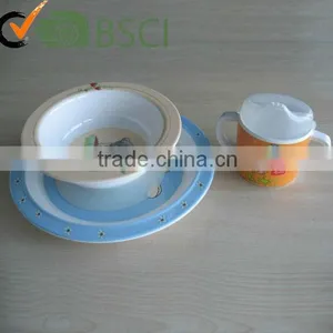 2015 Children Melamine Set With Anti Slip Rubber thumbnail-1