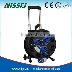 Extension Cord CE Approved 50m Cable Reel Drum With Rod thumbnail-1