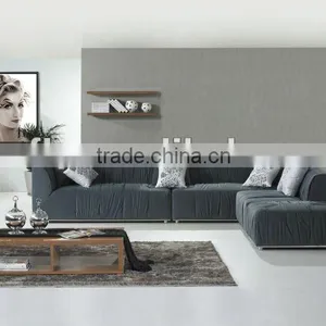 Modern Wooden Fabric Sofa Set thumbnail-1
