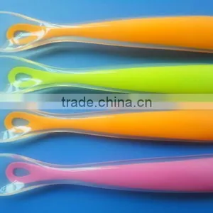 Hot Safe and Health Feeding Baby Silicone Spoon thumbnail-5
