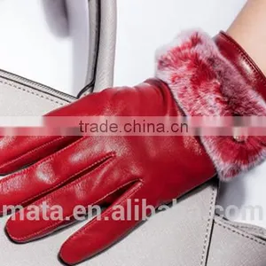 Wholesal Light Luxury Real Sheep Leather Touch Screen Gloves thumbnail-6