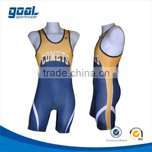 Wholesale Lycra Sportswear Blank Design Custom Oem Women Wrestling Singlets thumbnail-1