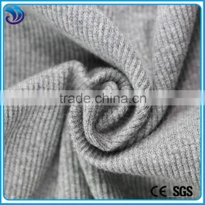 Polyester Cotton 65x35 2x2 Rib Knit Fabric for Garment's Cuff thumbnail-1