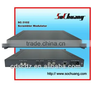 SC-3102 ASI in and DVB-C RF Out Scrambler&QAM Modulator thumbnail-1