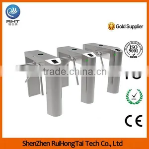 Security Control Tripod Turnstile CE ROSH RFID Reader Tripod Gate thumbnail-1