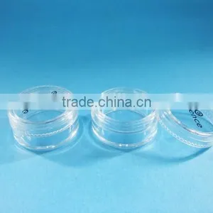 Plastic Cream Jar,5g Clear PS Cosmetic Jar for Sample, Plastic Cosmetic Jar thumbnail-1