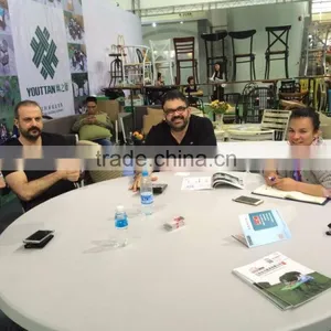 6 Person 4ft Plastic Banquet Folding Table With Table Cover thumbnail-3