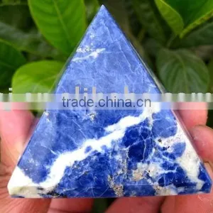Natural Rock Lapis Lazuli Pyramid thumbnail-1