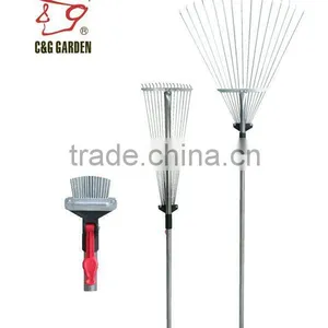 15 Tine Adjustable Garden Steel Zinc Coated Rake thumbnail-1