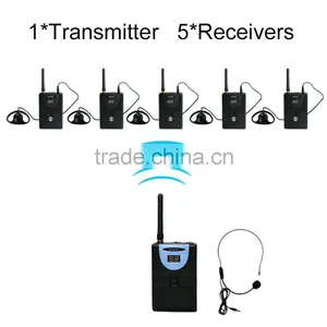 TP-Wireless Tour Guide System for Church, Simultaneous Translation, Meeting, Museum Visiting 1 Transmitter 5 Receivers thumbnail-1