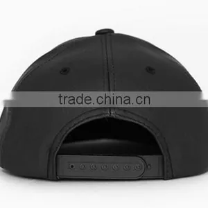 Cheap Promotional 6 Panel Leather Baseball Cap Without Logo thumbnail-6