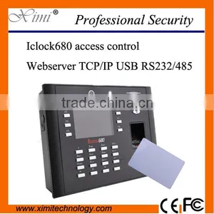 High Quality Linux System Biometric Access Control TCP/IP Iclock680 Standalone Fingerprint Reader Time Attendance thumbnail-1