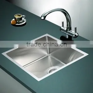 SUS304 Handmade Undermount Single Bowl Handmade Bar Sink Made in China thumbnail-5