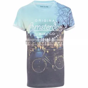 High Quality Sublimation Printed Round Neck Tshirt thumbnail-3