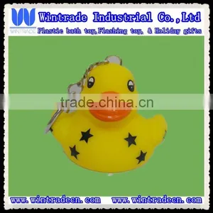 Star Logo Pvc Duck Keychain thumbnail-1