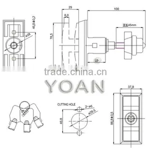High Quality Tubular Master Key Vending Machine Lock thumbnail-4