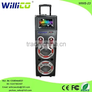 2016 Willico Active DJ Speaker With DVD/USB/SD/FM/EQ/REMOTE CONTROL 9" Screen Wws-23 thumbnail-1
