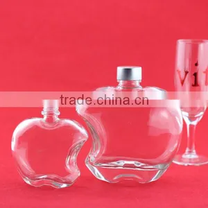 Hot Sale Cheap Lovely Frosted Liquor Bottles Apples Shape Wine Bottles Crystalesd Headef Liquor Bottle thumbnail-2