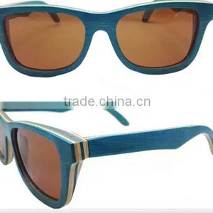 2014 100% Handmade&recycled Skateboard Wood Sunglasses With FDA Approval in China thumbnail-1
