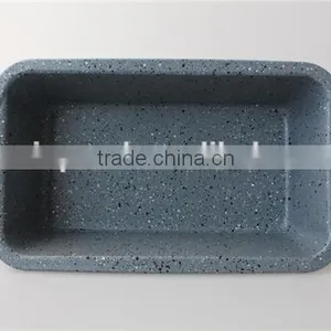 Non-stick Carbon Steel Metal Baking Tray Mould Marble Enamel Coating Loaf Pan thumbnail-2